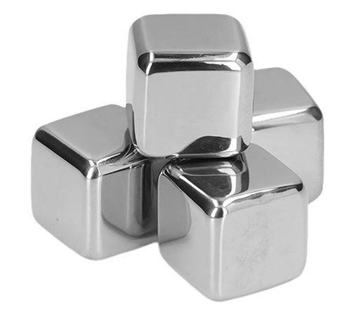 Molde hielo cubetas Metal Ice set 4 Unidades, De Acero Inoxidable-3
