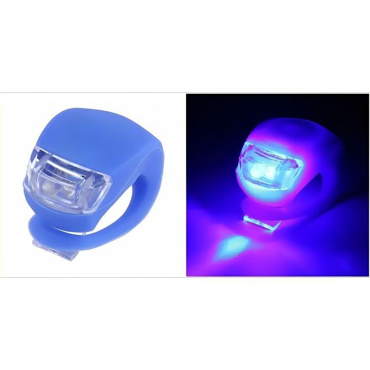 Pack 2 Luces Led Bicicleta Silicona Resistentes al agua-3