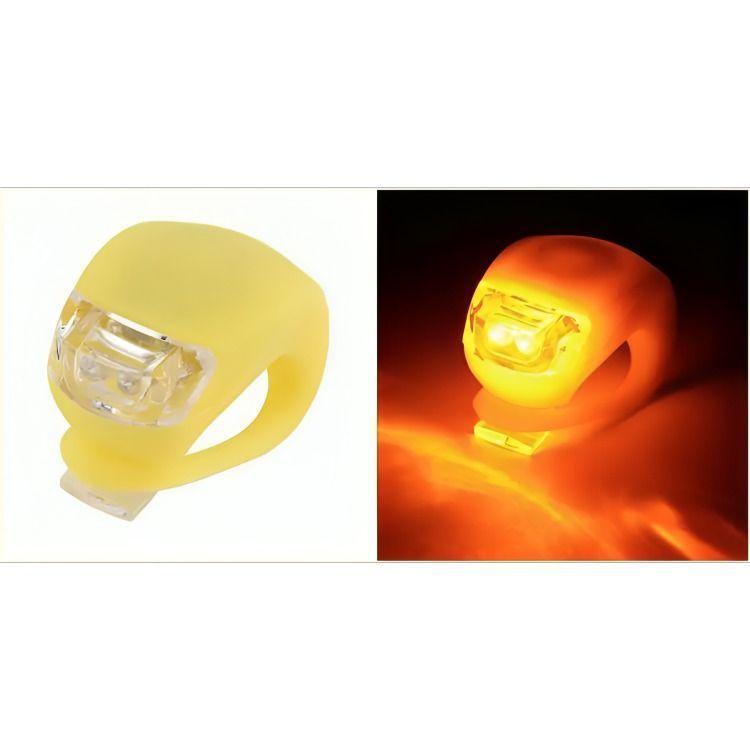 Pack 2 Luces Led Bicicleta Silicona Resistentes al agua-3