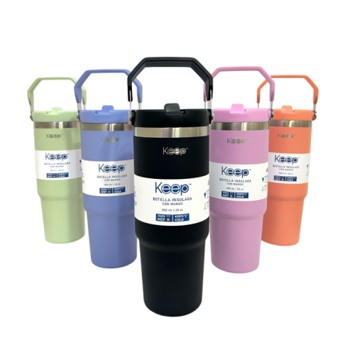BOTELLA INSULADA CON MANGO 85O ML KEEP-2