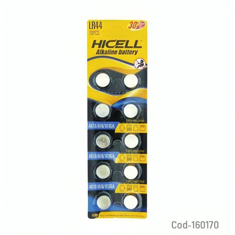 PILA HICELL AG-13 LR44 SET X 10 PCS ALKALINE -3