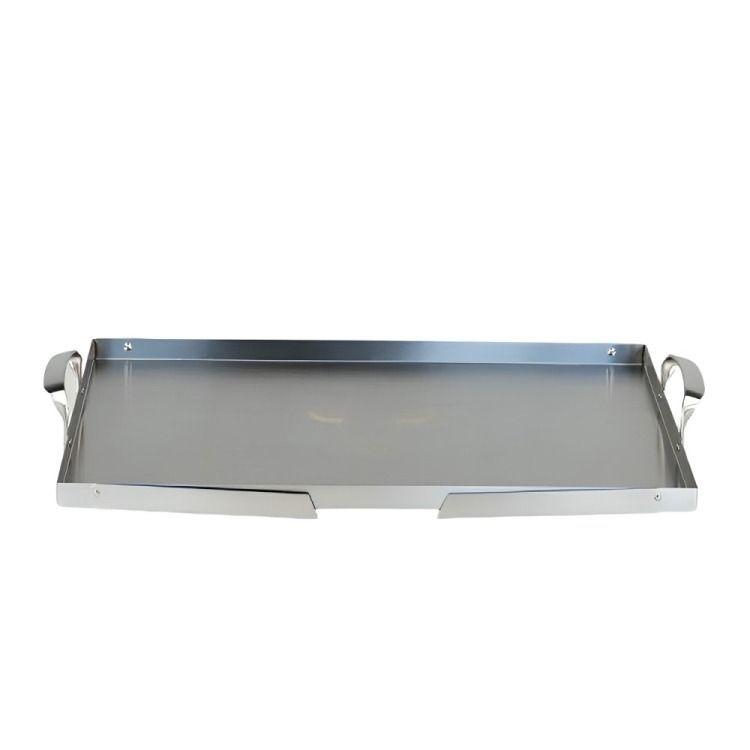 PLANCHA ACERO INOX + SOPORTE ALTURA 48X28X2 WAYU-2