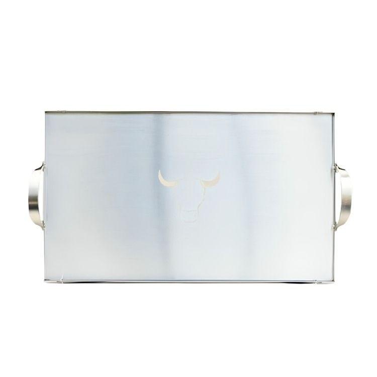 PLANCHA ACERO INOX + SOPORTE ALTURA 48X28X2 WAYU-4