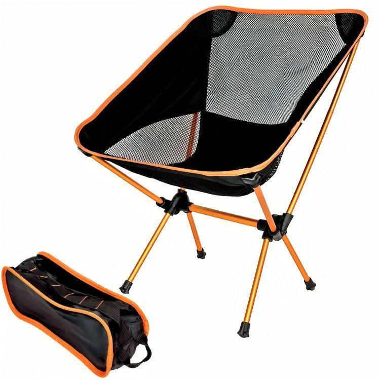 Silla plegable de camping naranja-3