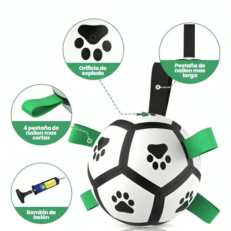 Pelota Para Perro Con Agarre Juguete Perro Pelota 15cm-3