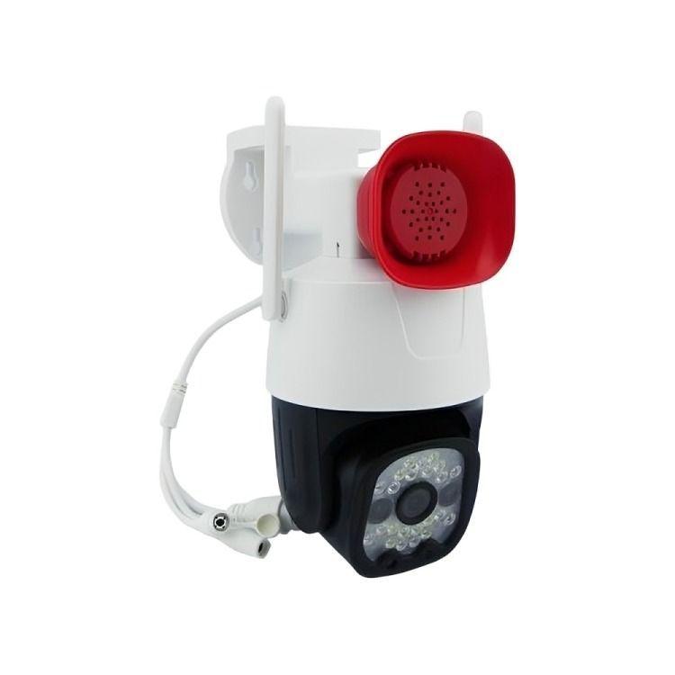 CAMARA VIGILANCIA IP EXTERIOR 23 LED WIFI CON SIRENA APP V380 -0