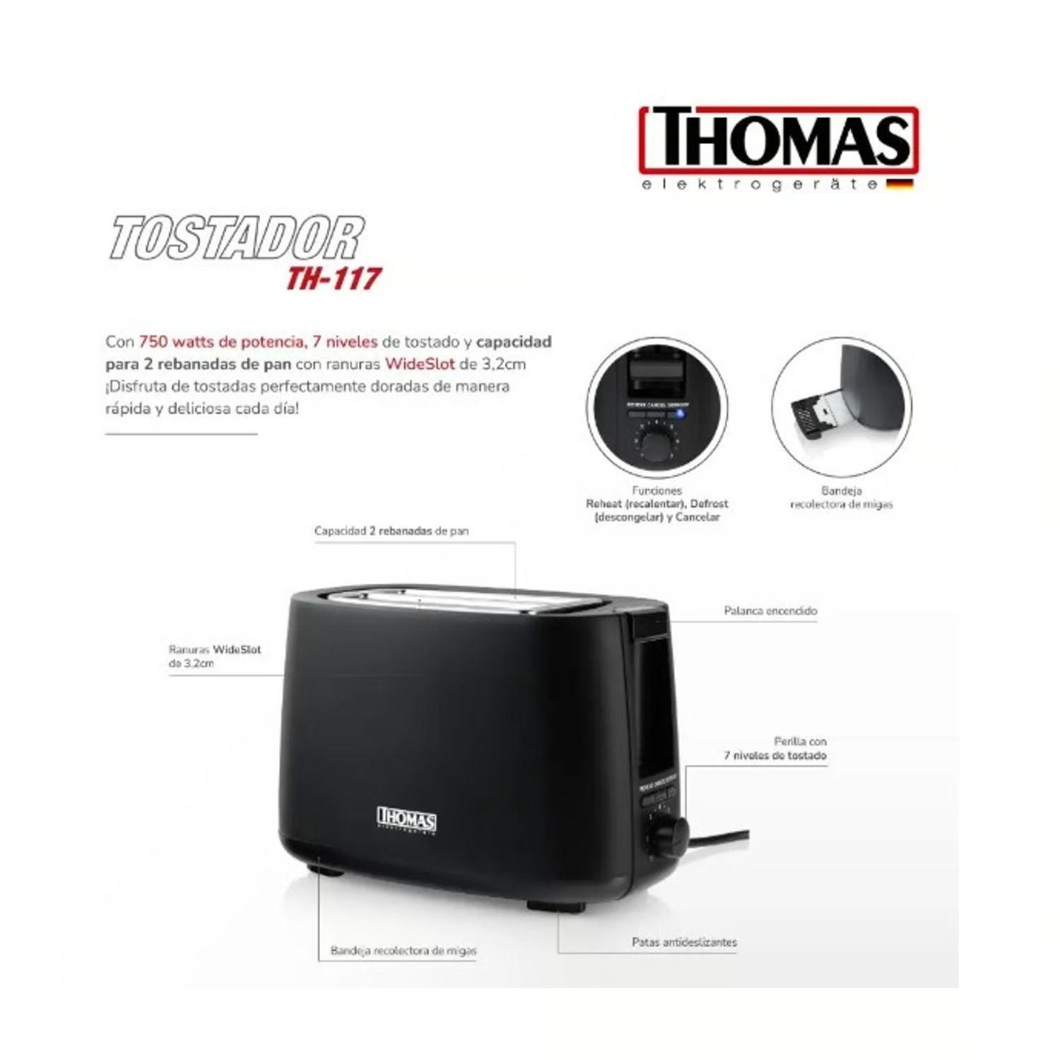 TOSTADOR THOMAS TH-117-2