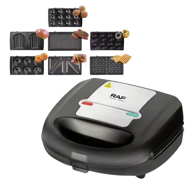 Maquina 7 En 1 Waflera Electrica Sandwichera Grill Donas R2691-4