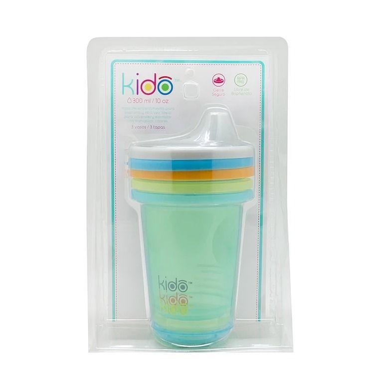 SET 3 REUSABLE CUPS KEEP KIDO 3-2
