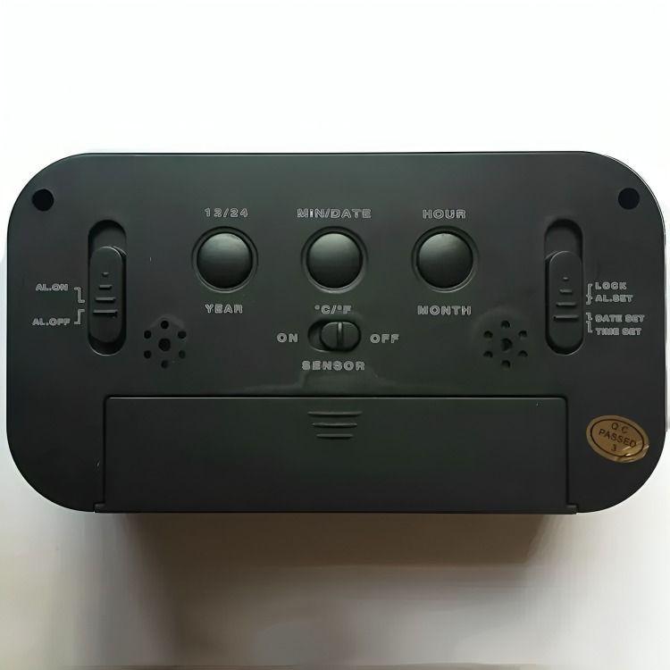 Reloj Despertador Pantalla Led Feha Temperatura Alarma-5