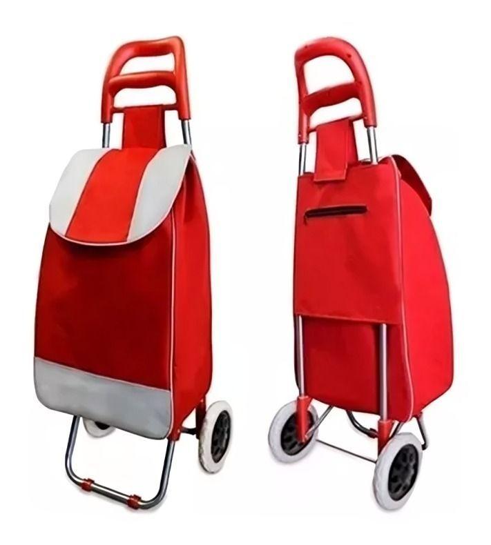 	 Carrito De Compras De Tela 30kg carrito De Feria Burdeo-1