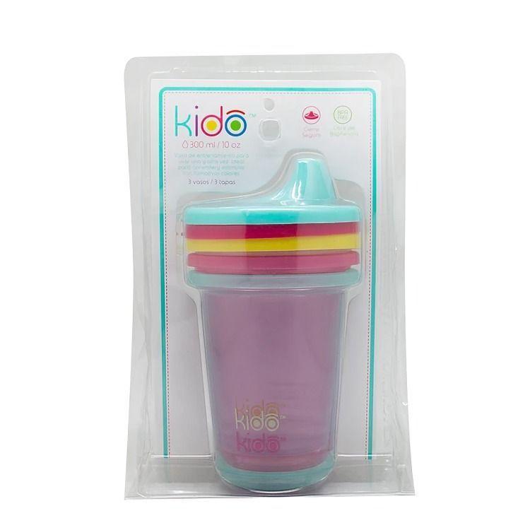 SET 3 REUSABLE CUPS KEEP KIDO 2-2