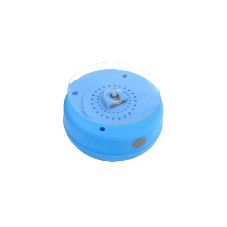 PARLANTE RECARGABLE BLUETOOTH WATERPROOF IDEAL DUCHA CON VENTOSA AZUL-1
