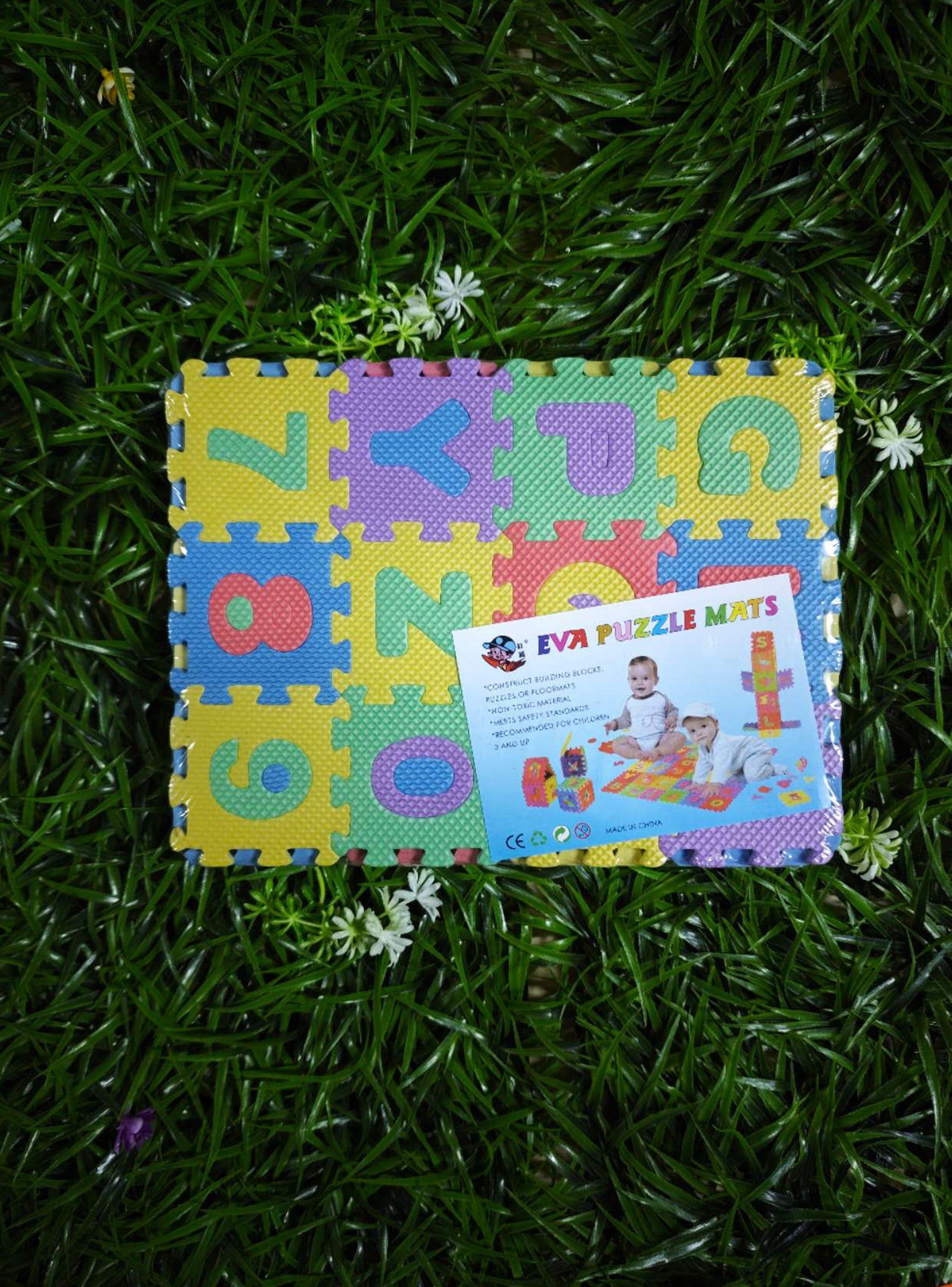 Alfombra Goma EVA Set 36 Cuadros con Dibujos Desmontables 7x7cm Bebés Niños-2