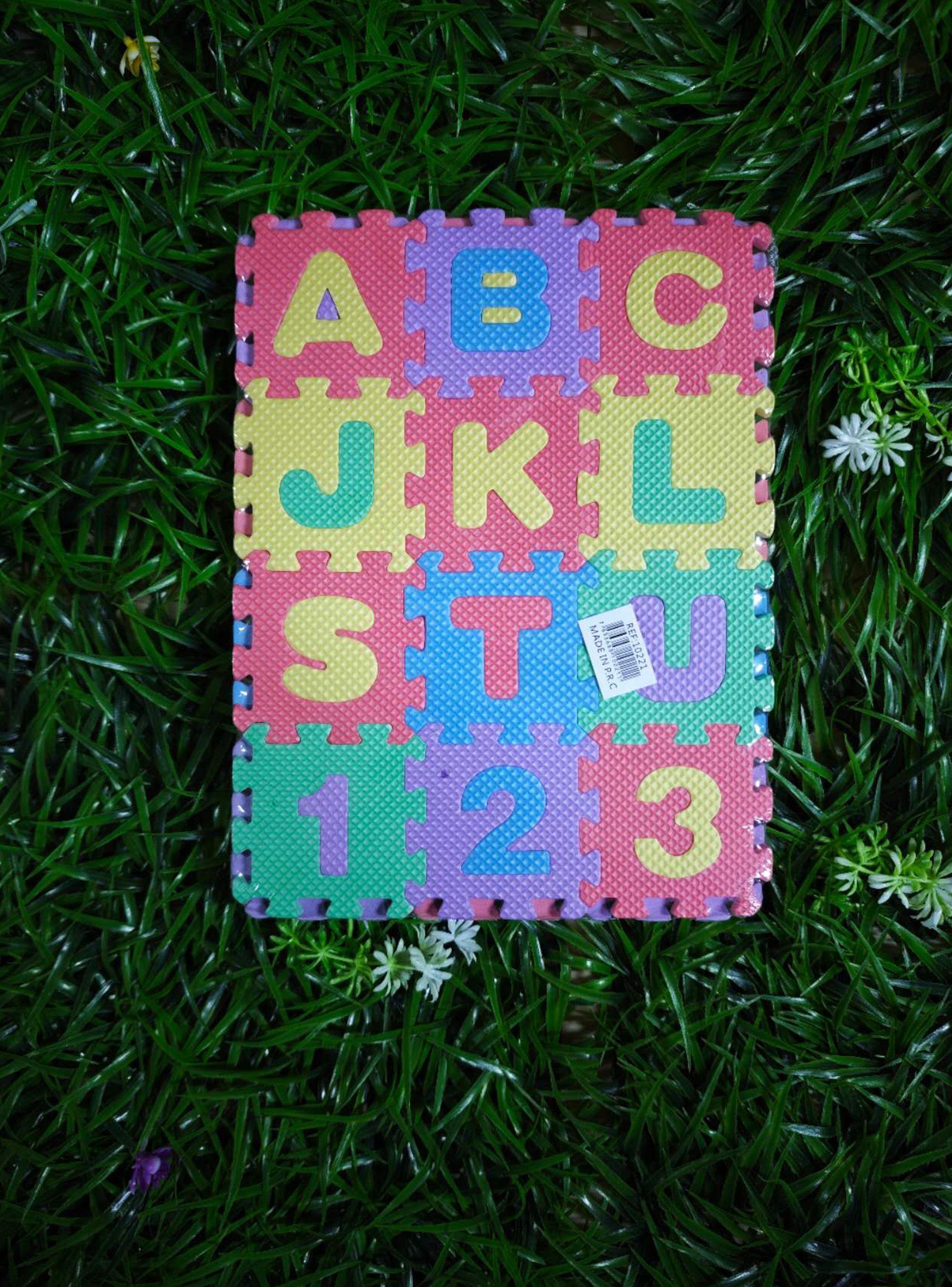 Alfombra Goma EVA Set 36 Cuadros con Dibujos Desmontables 7x7cm Bebés Niños-4
