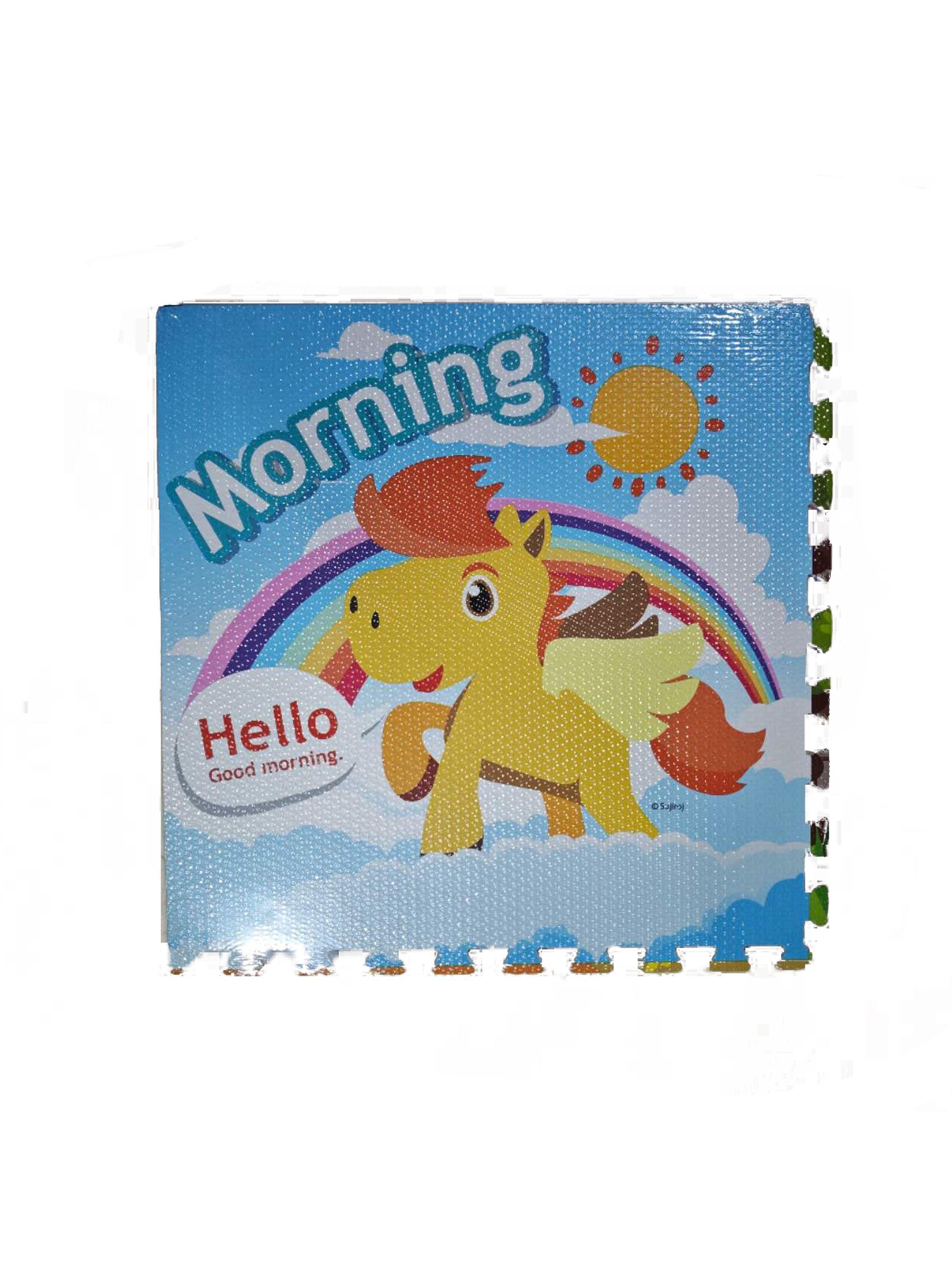 Alfombra Goma EVA Set 4 Cuadros con Dibujos 62x62 Bebés Niños-2
