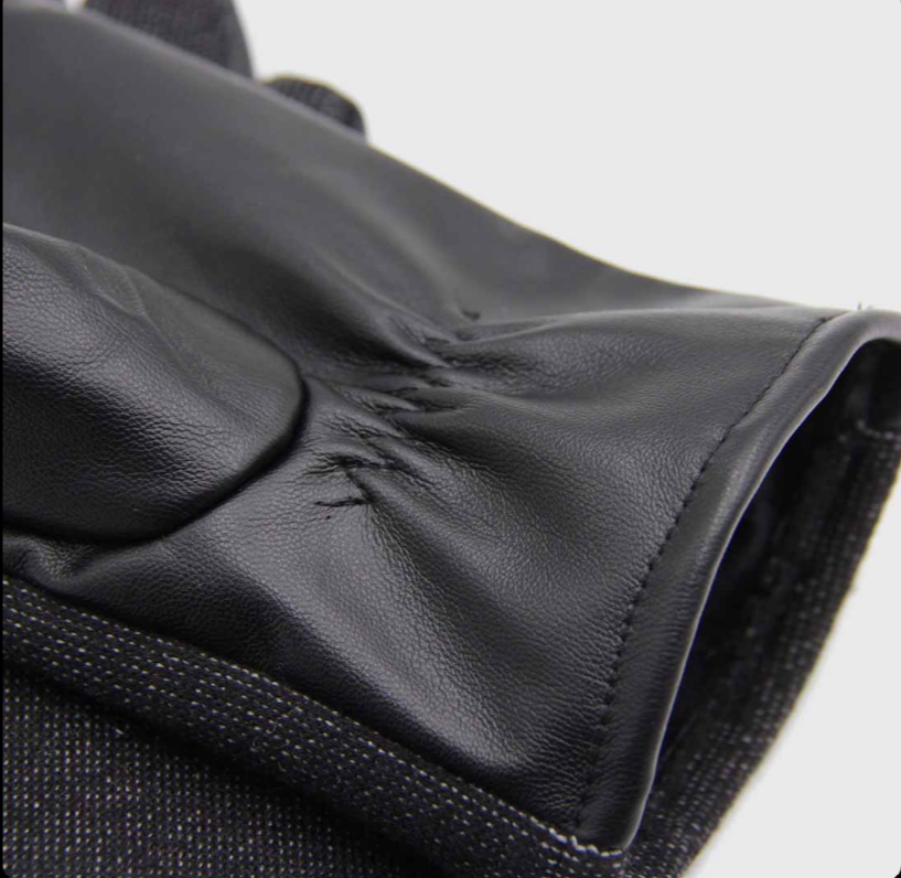 GUANTE CUERINA/LANILLA NEGRO ADULTO MUJER -2