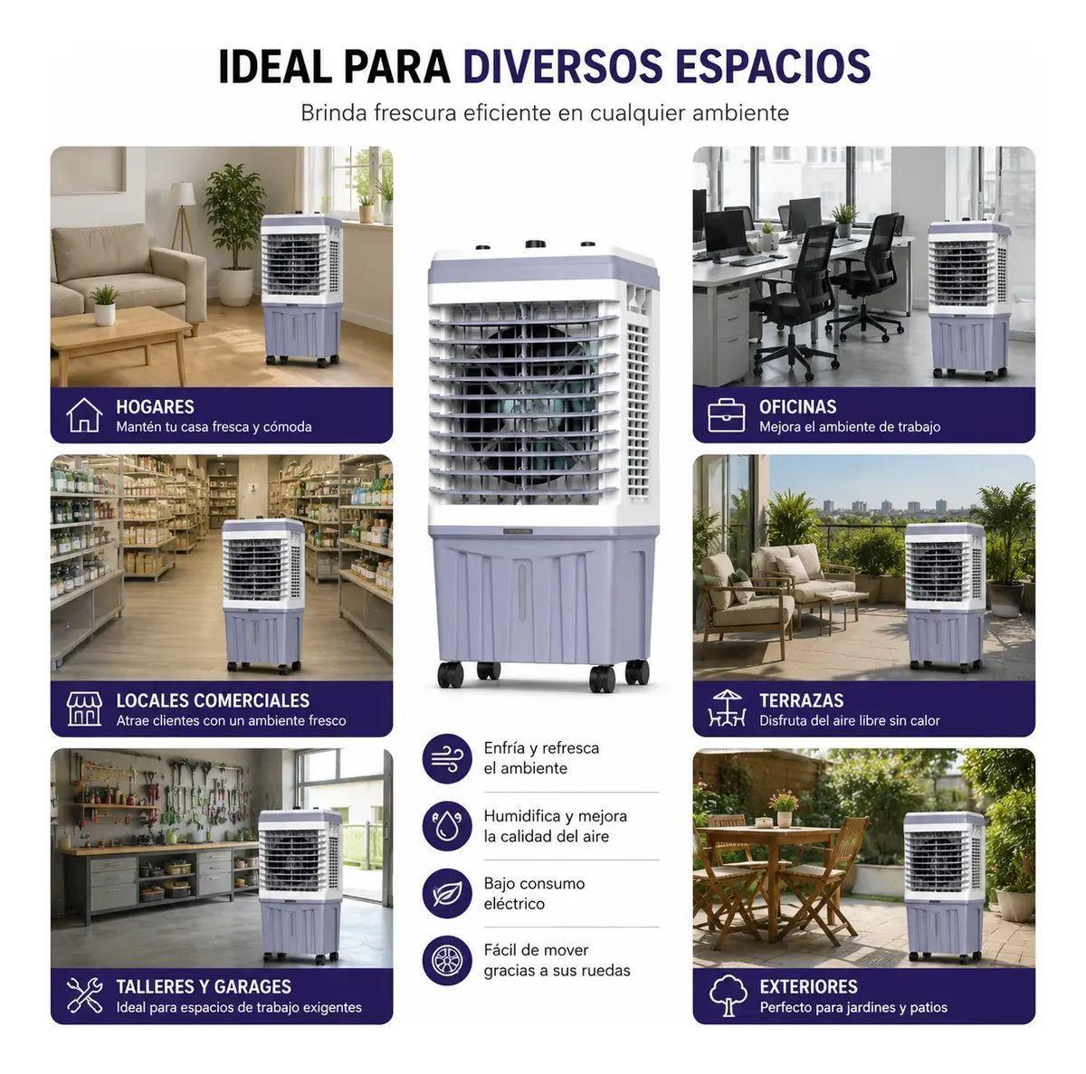 Enfriador De Aire Ecodeco 45l 220w Con Control Remoto-1