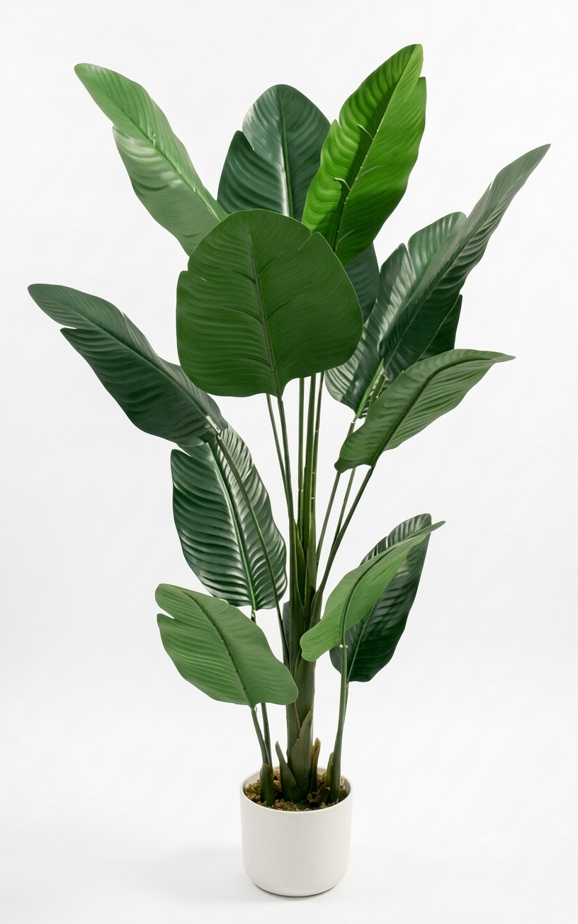 Palmera Viajera para Interiores Verde Oscuro de 120cm-0