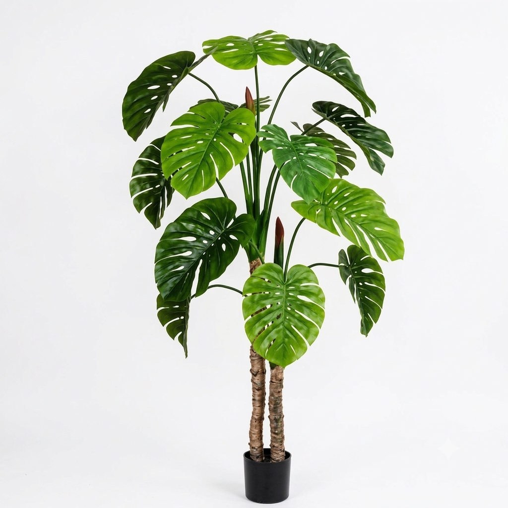 Arbol Monstera Grande Realista Frondosa Artificial 180 cm-0