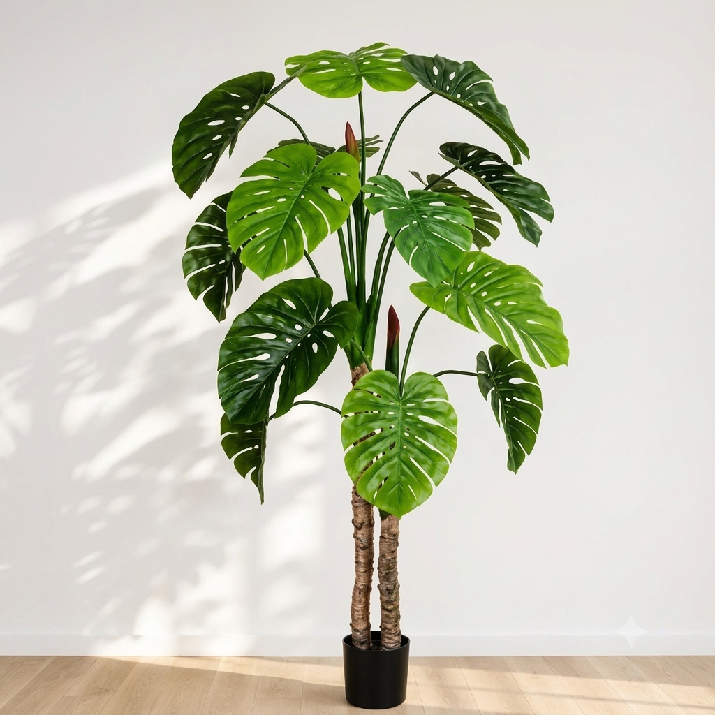 Arbol Monstera Grande Realista Frondosa Artificial 180 cm-1