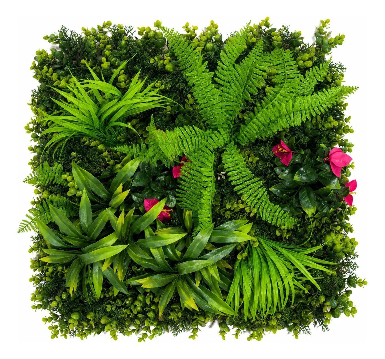 Jardin Vertical Artificial Palmeta Decorativa 50x50 cm-0