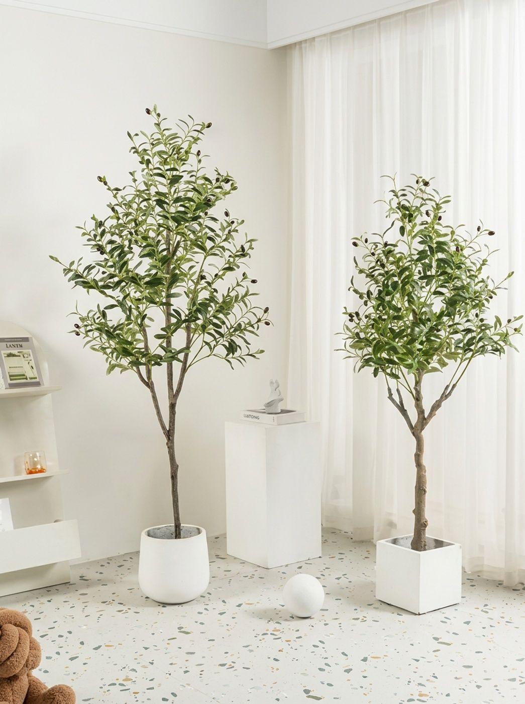 Arbol de Olivo Artificial de 150 cm para Interior Verde-3