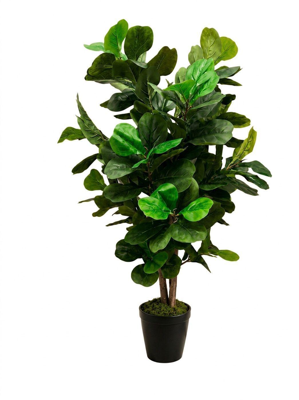 Árbol Artificial Lyrata Ficus Planta Decorativa Realista-0