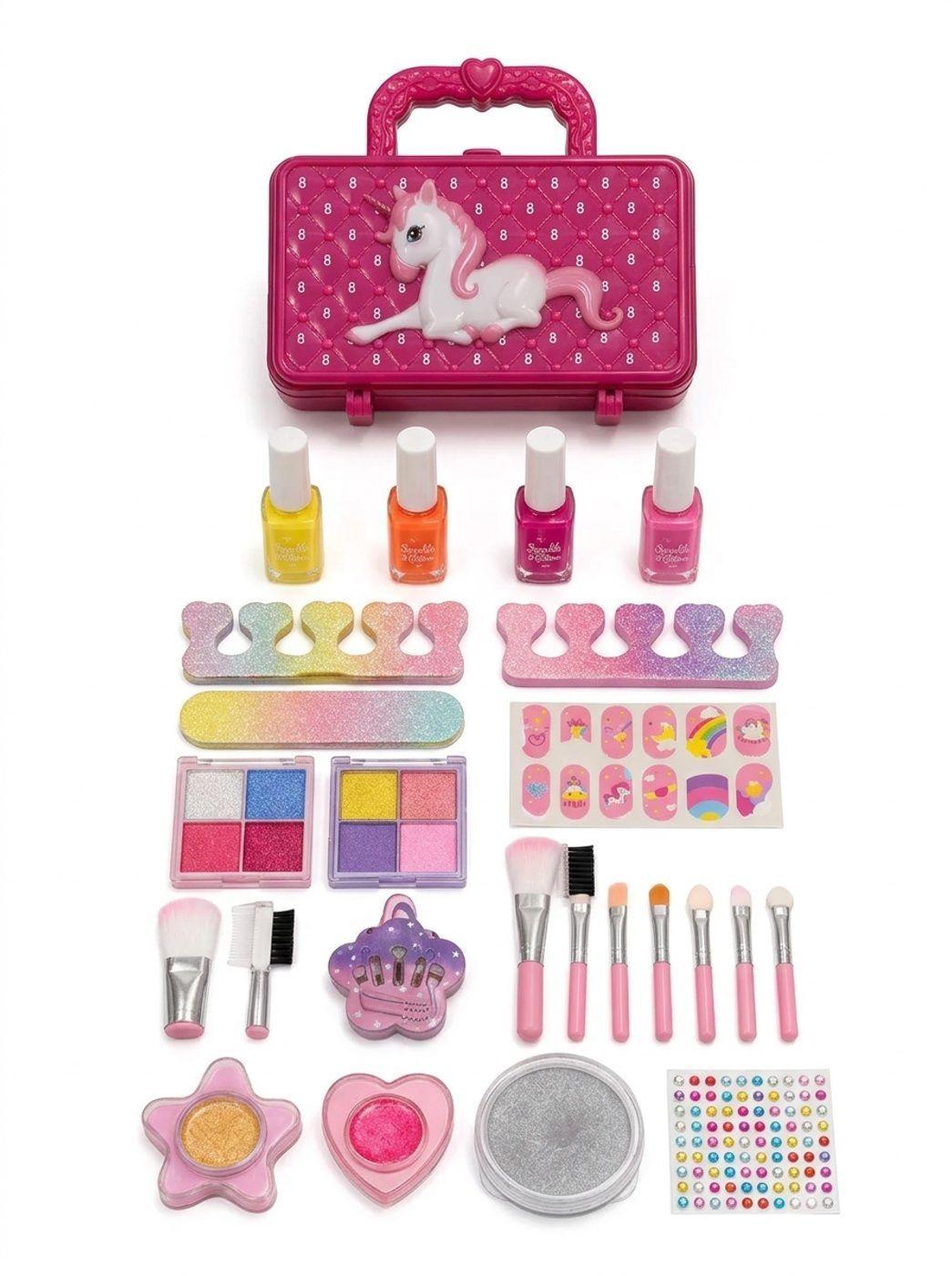 Set Belleza Infantil Con Maleta Unicornio 18 Pzs-1