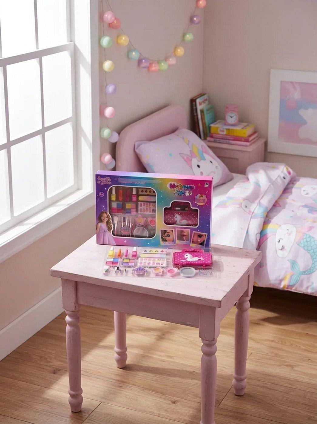Set Belleza Infantil Con Maleta Unicornio 18 Pzs-3