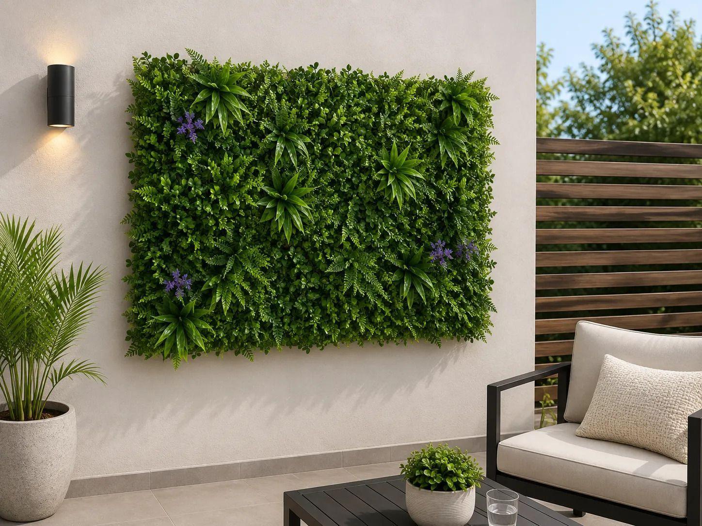 Jardin Vertical Artificial Palmeta Decorativa 60x40 cm-2