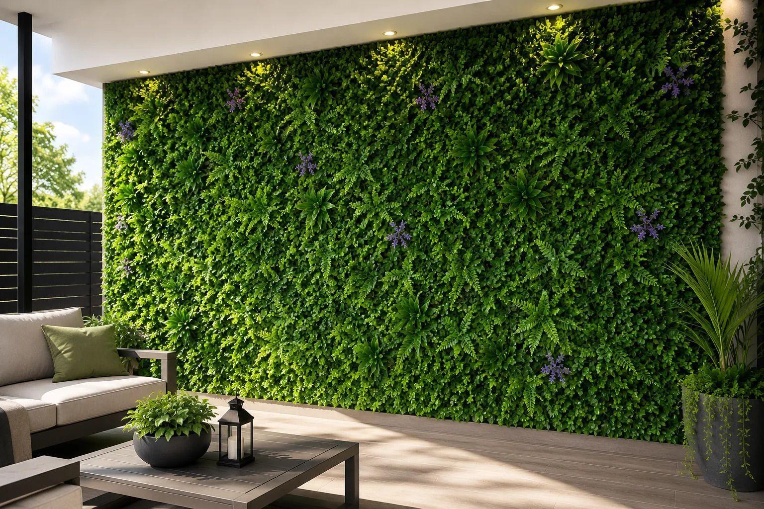 Jardin Vertical Artificial Palmeta Decorativa 60x40 cm-3