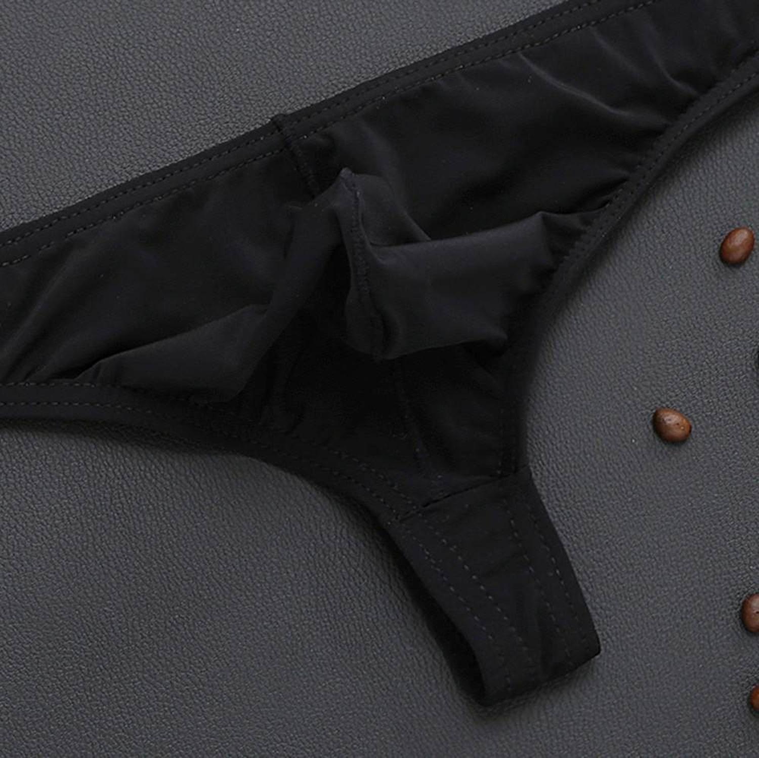 Tanga Sexy para hombre Colaless Negro- Talla M-1
