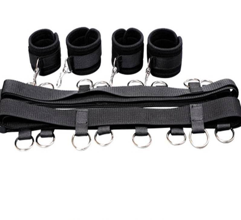 Kit de Ataduras de cama ajustable para Bondage-0