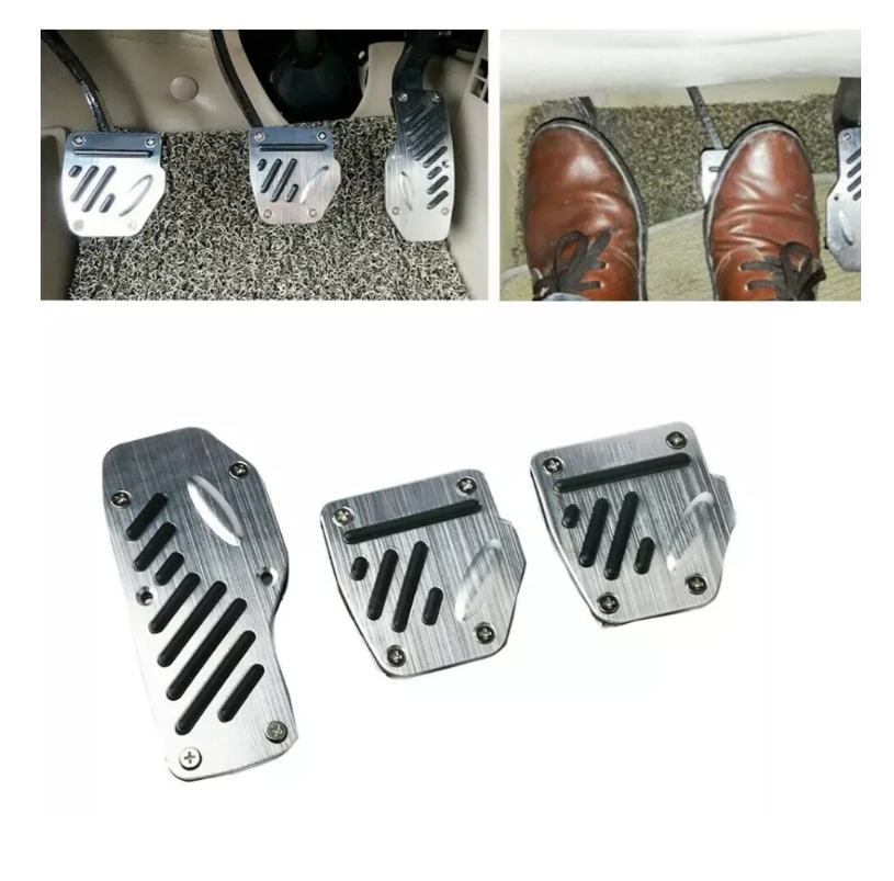 set 3 Cubre Pedales Deportivo Tunning Trd Racing Auto-5