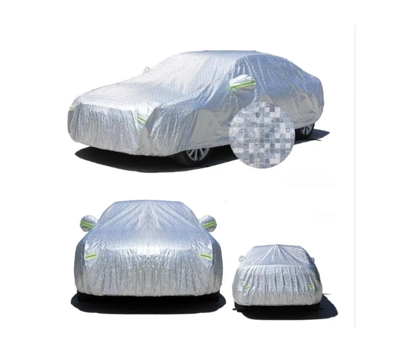 Carpa Cobertor Funda Cubre Auto Aluminio Peva + Algodon-0
