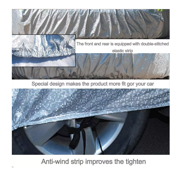 Carpa Cobertor Funda Cubre Auto Aluminio Peva + Algodon-6