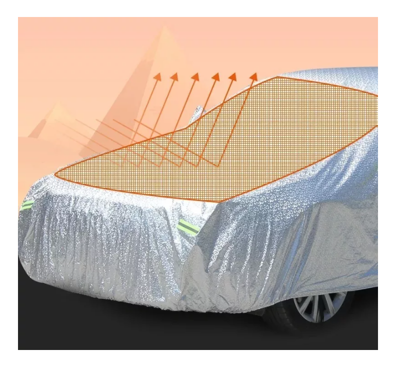 Carpa Cobertor Funda Cubre Auto Aluminio Peva + Algodon-7