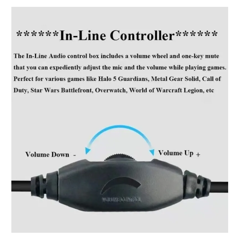 Audífono Gamer Micrófono Para Ps4 Notebook Teléfonos Xbox On-3