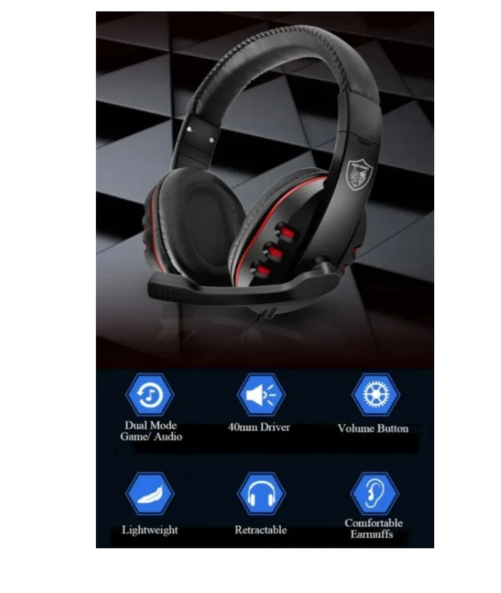Audífono Gamer Micrófono Para Ps4 Notebook Teléfonos Xbox On-4