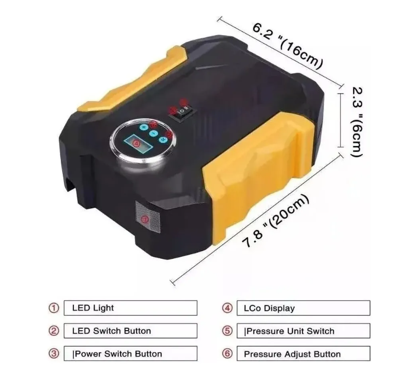 Compresor De Aire Calgary 12v Para Vehículos Neumaticos Etc-2