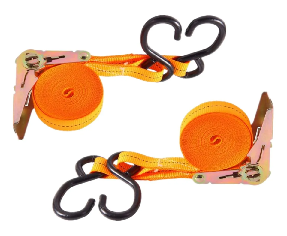 Pack 2 Eslinga Cinta Amarre Con Ratchet 1 Pulgada X 15ft-0