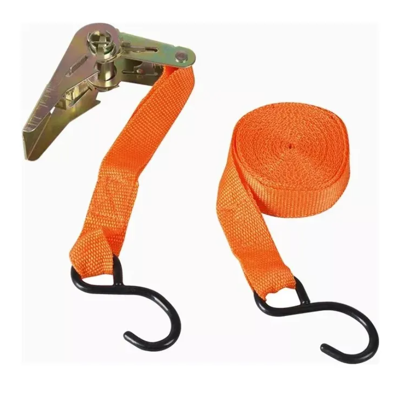 Pack 2 Eslinga Cinta Amarre Con Ratchet 1 Pulgada X 15ft-2