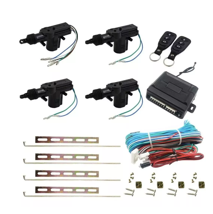 Kit Cierre Centralizado 4 Puertas Sistema + 2 Control Remoto-5