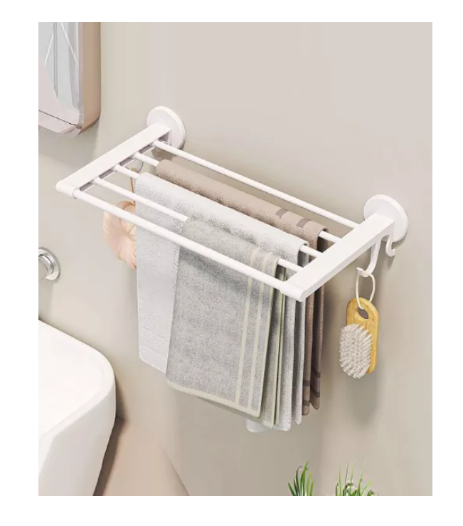 Organizador De Baño / Soporte Organizador De Toalla Blanco-2