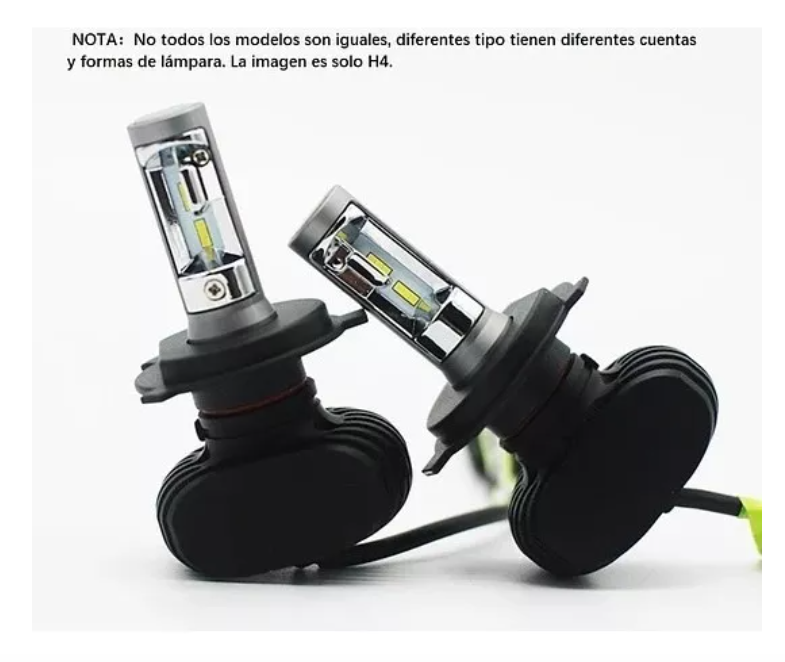 Kit Turbo Led H1 H3 H4 H7 H11 H13 9005 9006 880 Chip S1-3