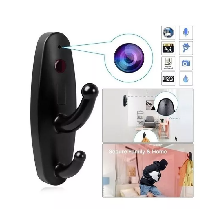 Camara Espía Perchero Gancho Inalámbrico Recargable-2