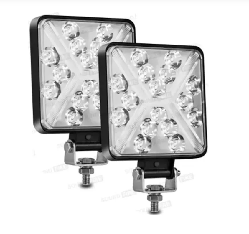 Pack 2 Foco Neblinero Led 48w Bicolor Auto Moto Camioneta-3