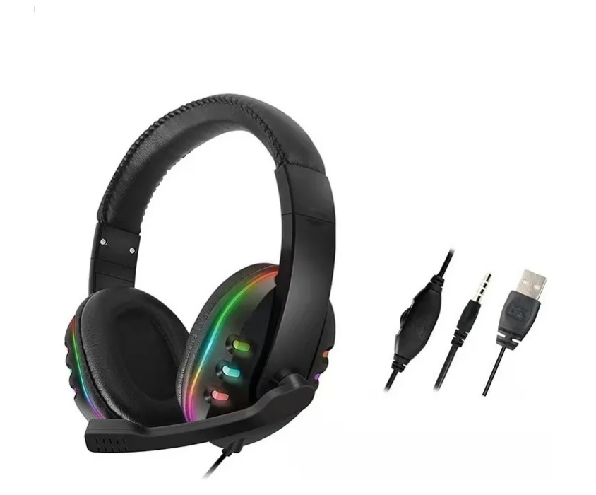 Audífono Gamer Micrófono Usb Luz Led Rgb Para Ps4 Xbox One-0