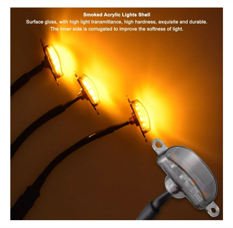 Kit 3 Luces Led Tipo Raptor Universal Parrilla Rejilla Ambar-3